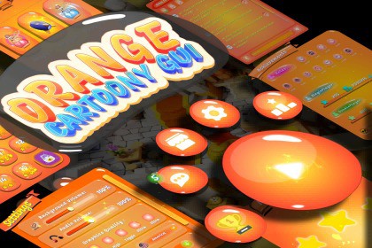 Cartoony GUI - Orange