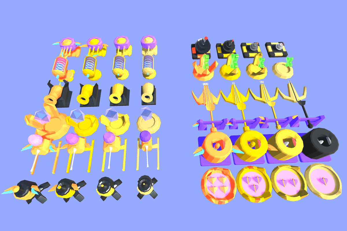 Lowpoly Tower Defense Models