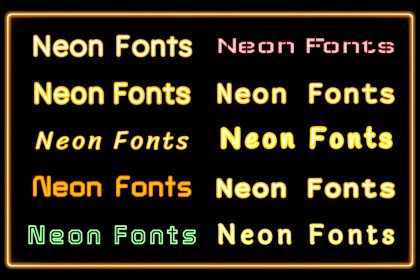 Neon Fonts