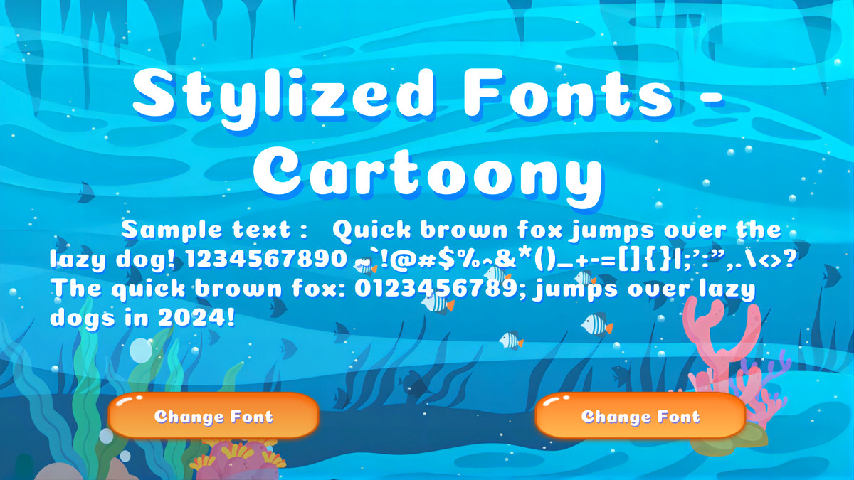 Stylized Fonts - Cartoony